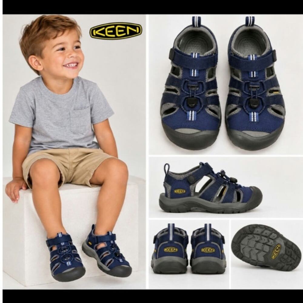 Keen kids navy blue sandals